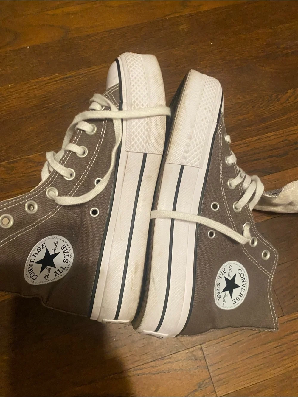 Converse High Top Sneakers in gray and White - Picture 3 of 7